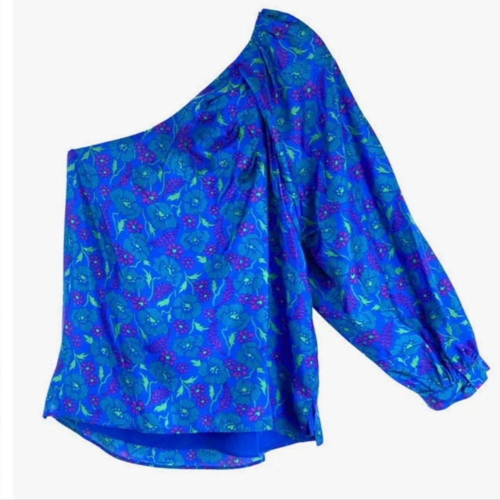 NWT Veronica Beard Lyric Top in Cobalt Blue - Size: 4 - Picture 8 of 8